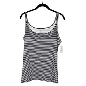 New York & Company Tank Top XL Sleeveless Striped Casual Layering Top
